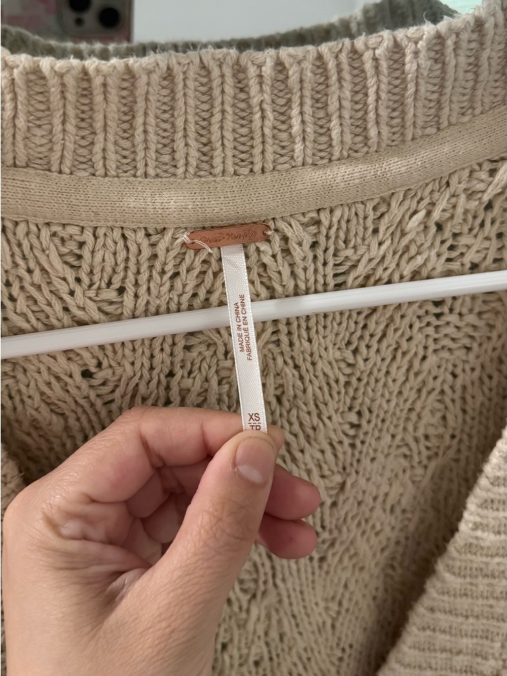 FREE PEOPLE Montana Cable Knit Cardigan - Picture 4 of 5